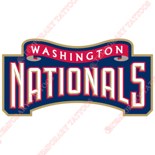 Washington Nationals Customize Temporary Tattoos Stickers NO.2008